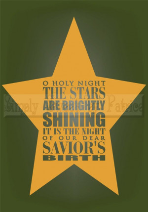 HOLY-NIGHT-CHRISTMAS-Vinyl-Wall-Saying-Lettering-Quote-Decoration ...