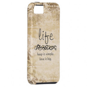 Vintage Chic Life Quote Iphone 5 Case