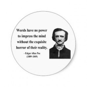 Edgar Allen Poe Quote 4b Stickers
