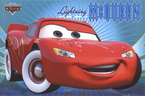 Cars - Lightning McQueen Whitewalls Movie Poster