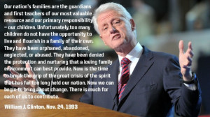 ... Quotes, Presidents Bill, Foster Adoption, 1993 Adoption, Bill Clinton