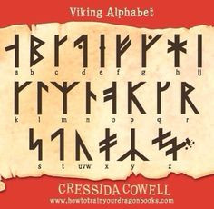 How to train your dragon viking alphabet!! YES!!!! Why have I never ...