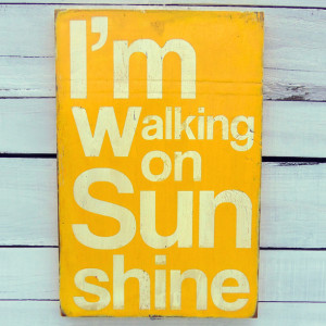 Walking on Sunshine art, yellow, art other