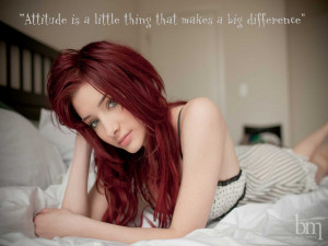 Quotes About Attitude Of Girls Attitude ia a little thing 0