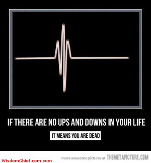 If There Are No Ups And Downs In Your Life Very Nice Quote Picture