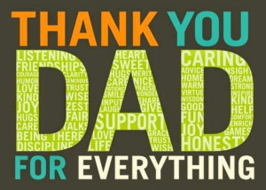 Thank you dad for everything