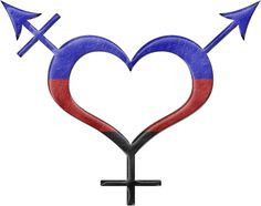 Polyamory pride heart shaped gender neutral symbol in matching pride ...