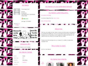 Love Quote - Simple Rock Girl MySpace Layout Preview