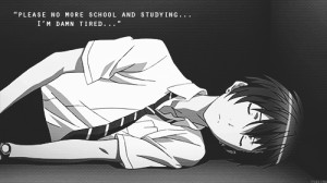 depression anime monochrome bw Zetsuen no Tempest yuugif