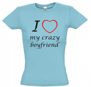 love my crazy boyfriend ,gift ideas,humor tees,humor shirts,awesome ...