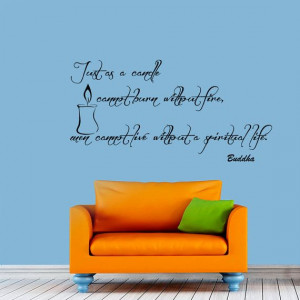 Just as a candle cannot burn without fire Buddha by CozyDecal, $15.99