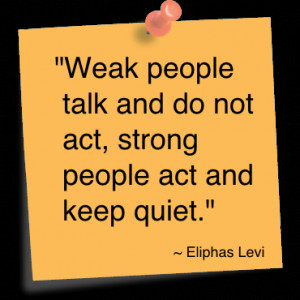 Being Quiet does not Equal Being Weak