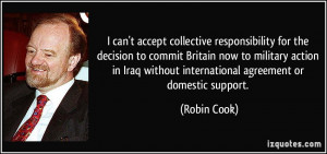 responsibility for the decision to commit Britain now to military ...