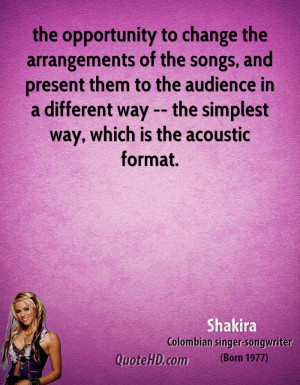 Songs From Shakiras Quote
