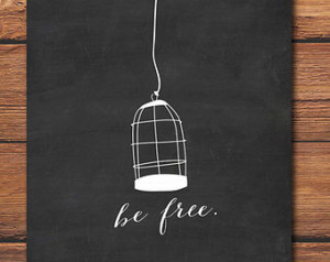Freedom quote - Inspirational Quote - Inspirational Art - Bird Cage ...