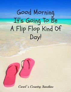 Flip flop kind of day quote via Carol's Country Sunshine on Facebook