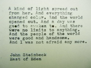 JOHN STEINBECK East of Eden Quote Made on by PoetryBoutique, $9.00