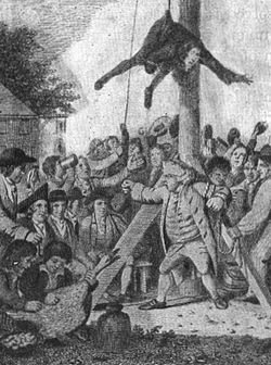 Mobbing of a Loyalist by American Patriots in 1775–76