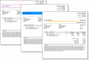 Invoice and quote templates