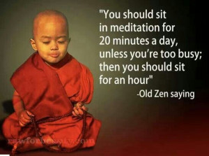 Mediation is not about time.