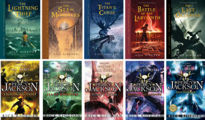The Percy Jackson series by Rick Riordan