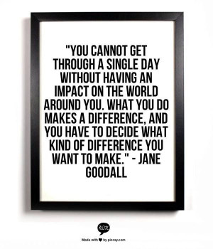 ... Jane Goodall Quote, Quotes Idease Info, Goodall Wow Deep, Quotes