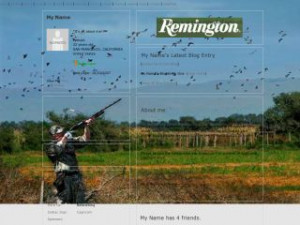 Dove Hunting - Remington MySpace Layout Preview