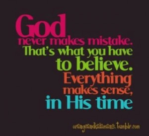 No Mistakes in Him