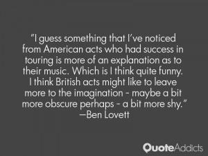Ben Lovett Quotes