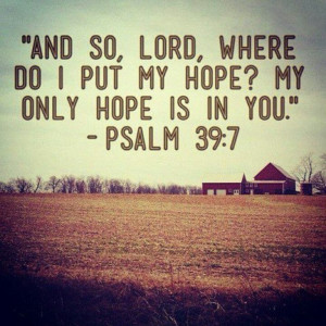 God you are my hope and strength.