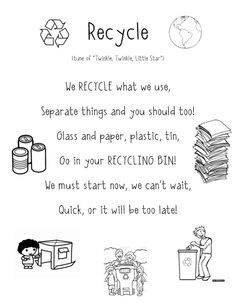 Recycle Poem Super cute for preschool and teaching students about ...