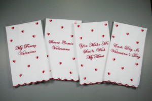 Heart Embroidered Guest Towel - 4 Quotes from Rogers & Hart