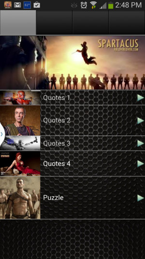 Spartacus Quotes 1.0 screenshot 0