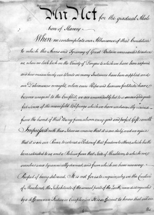 Pennsylvania: An Act for the Gradual Abolition of Slavery