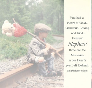 In-Loving-Memory-Cards-For-Nephew-You-had-a-Heart-of-Gold-Generous ...