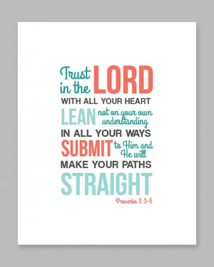 Trust Bible Verses Bible scripture verse wall art