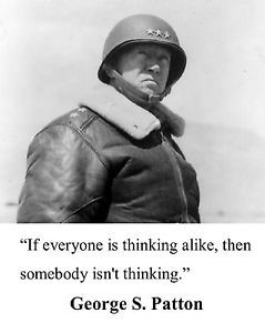 General George S Patton " liberal" Famous Large Quote Matted Photo Picture 