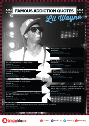 Lil’ Wayne quotes on drugs and alcohol (INFOGRAPHIC)