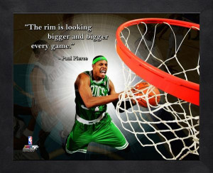 Boston Celtics Paul Pierce Framed Pro Quote