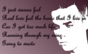 Feel - Robbie Williams Song Lyric Quote in Text Image