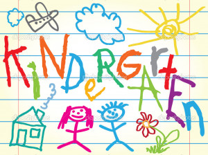 jardín de la infancia - Ilustración de stock