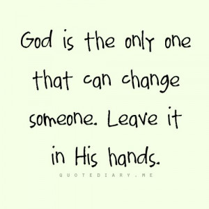 It's in God's Hands