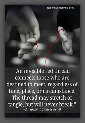 An invisible red thread