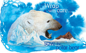 wrap with care save the polar bear