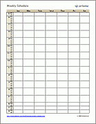 Image Gallery monthly work schedule calendar template. .