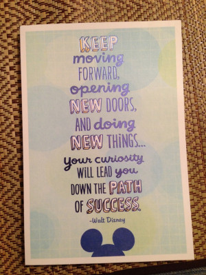 Walt Disney quote - would be cute for a graduation card!