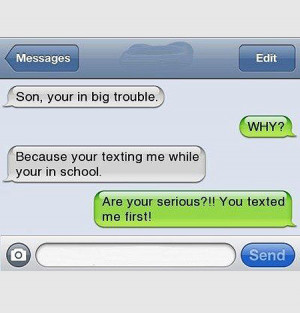 Text Message to Nowhere