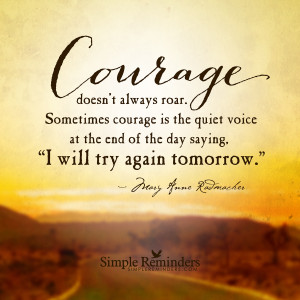 ... anne radmacher courage does not always roar by mary anne radmacher