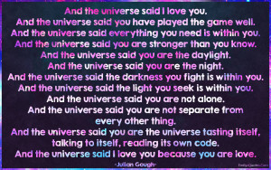 Universe I Love You Quotes