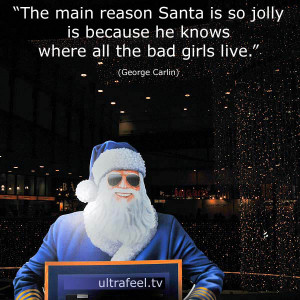 Gee Carlin Santa Christmas Quote